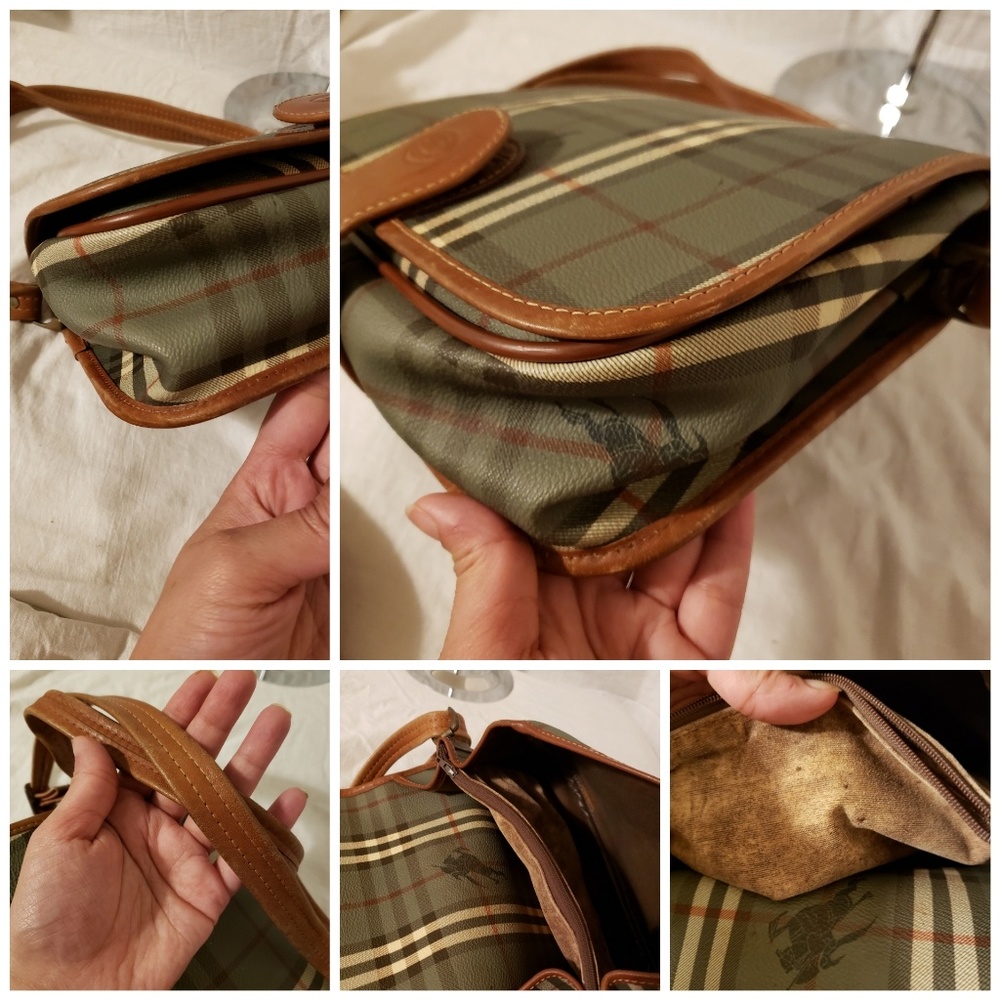 Burberrys vintage olive nova check crossbody - Picture 5 of 7